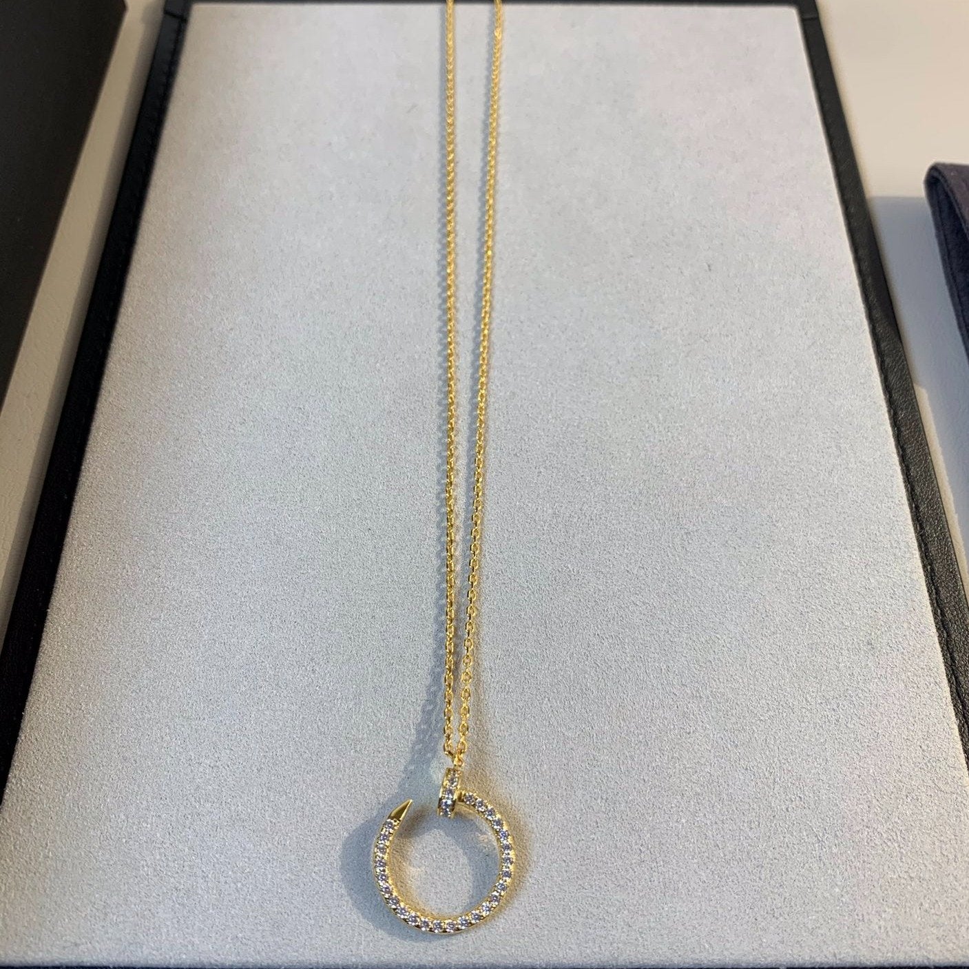 [Cartier]JUSTE NECKLACE GOLD DIAMONDS