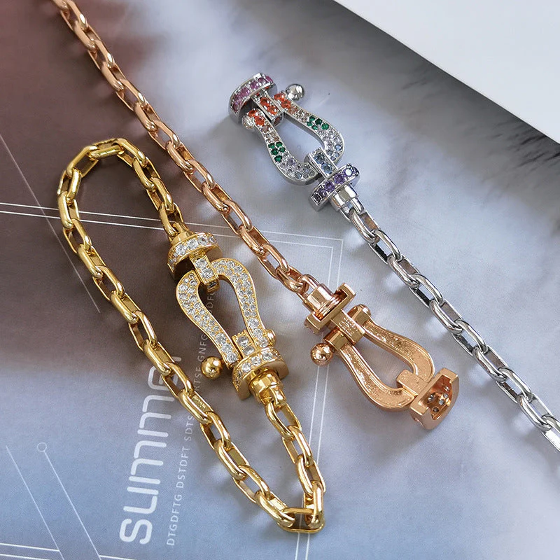 [Fred]FORCE LARGE HORSESHOE CLASP  METAL BRACELET