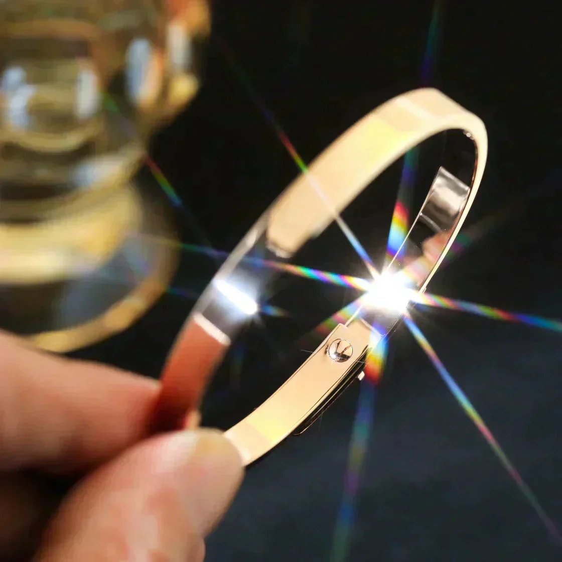 [Hermes]KELLY SILVER DIAMOND BRACELET