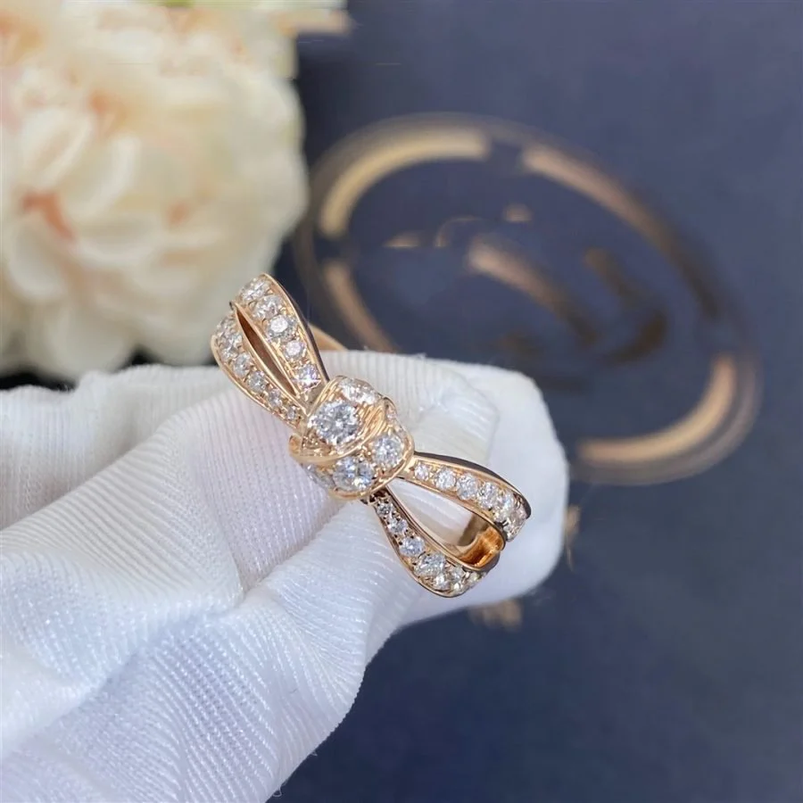 [Chaumet]LIENS PINK GOLD DIAMOND RING