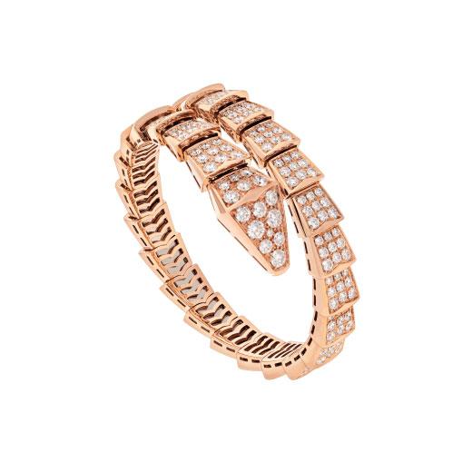 [Bulgari]SERPENTI BRACELET 8MM PINK GOLD DIAMOND