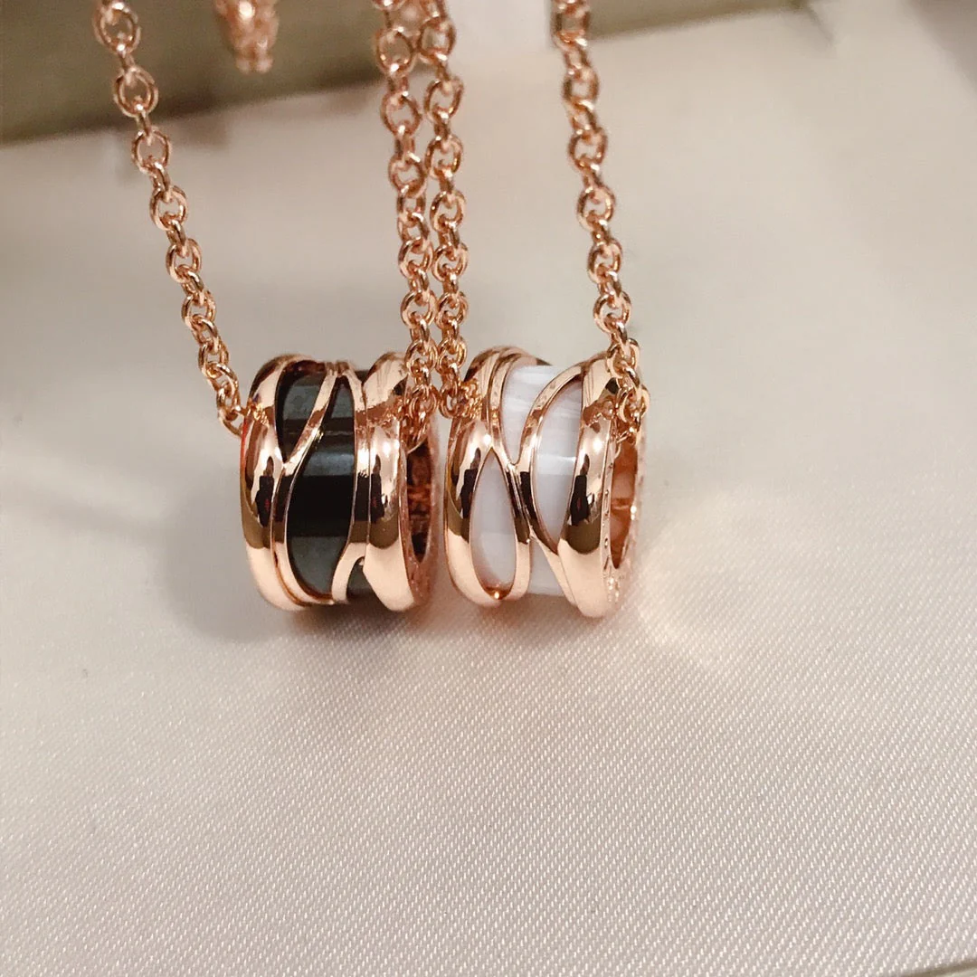 [Bulgari]ZERO 1 FOUR BAND PINK GOLD CERAMIC