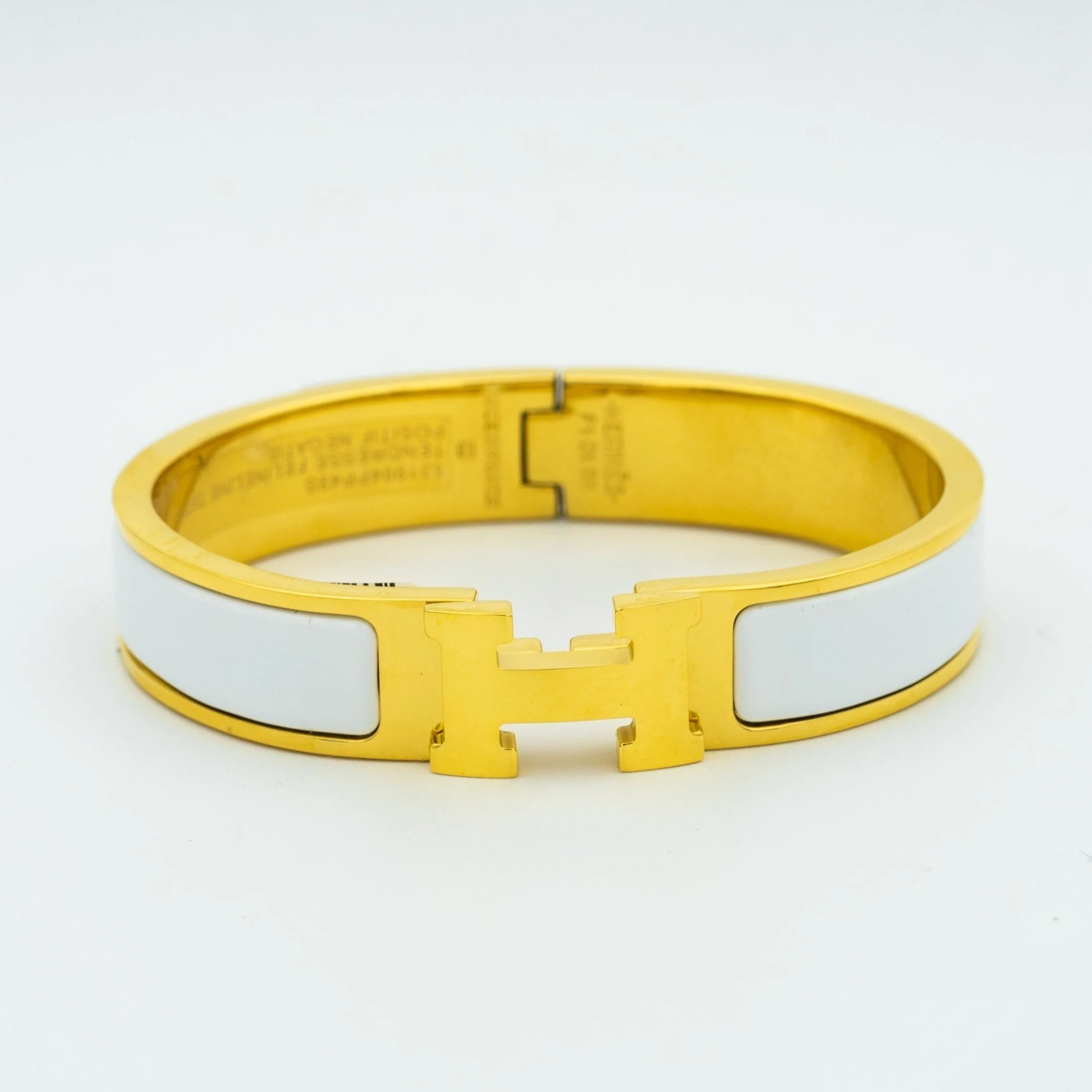 [Hermes]H WHITE BRACELET