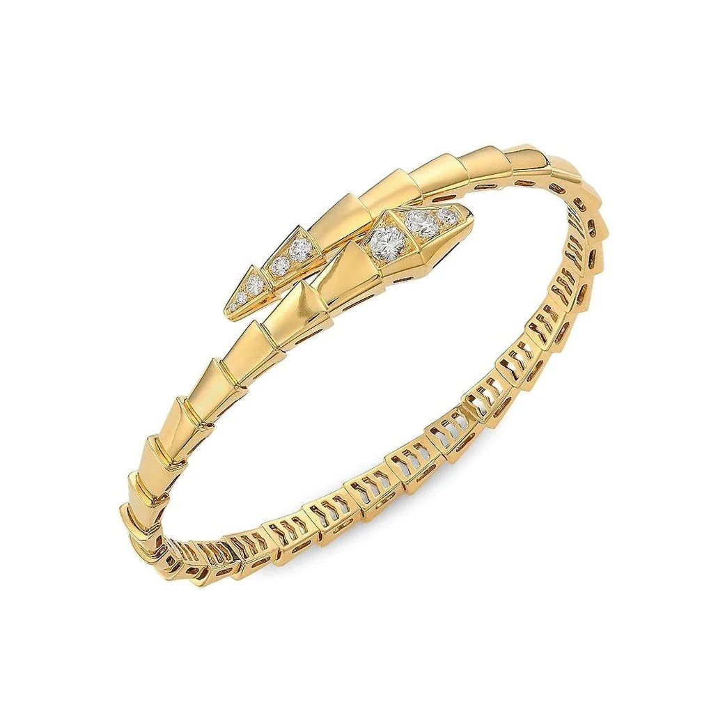 [Bulgari]SERPENTI BRACELET DIAMONDS GOLD