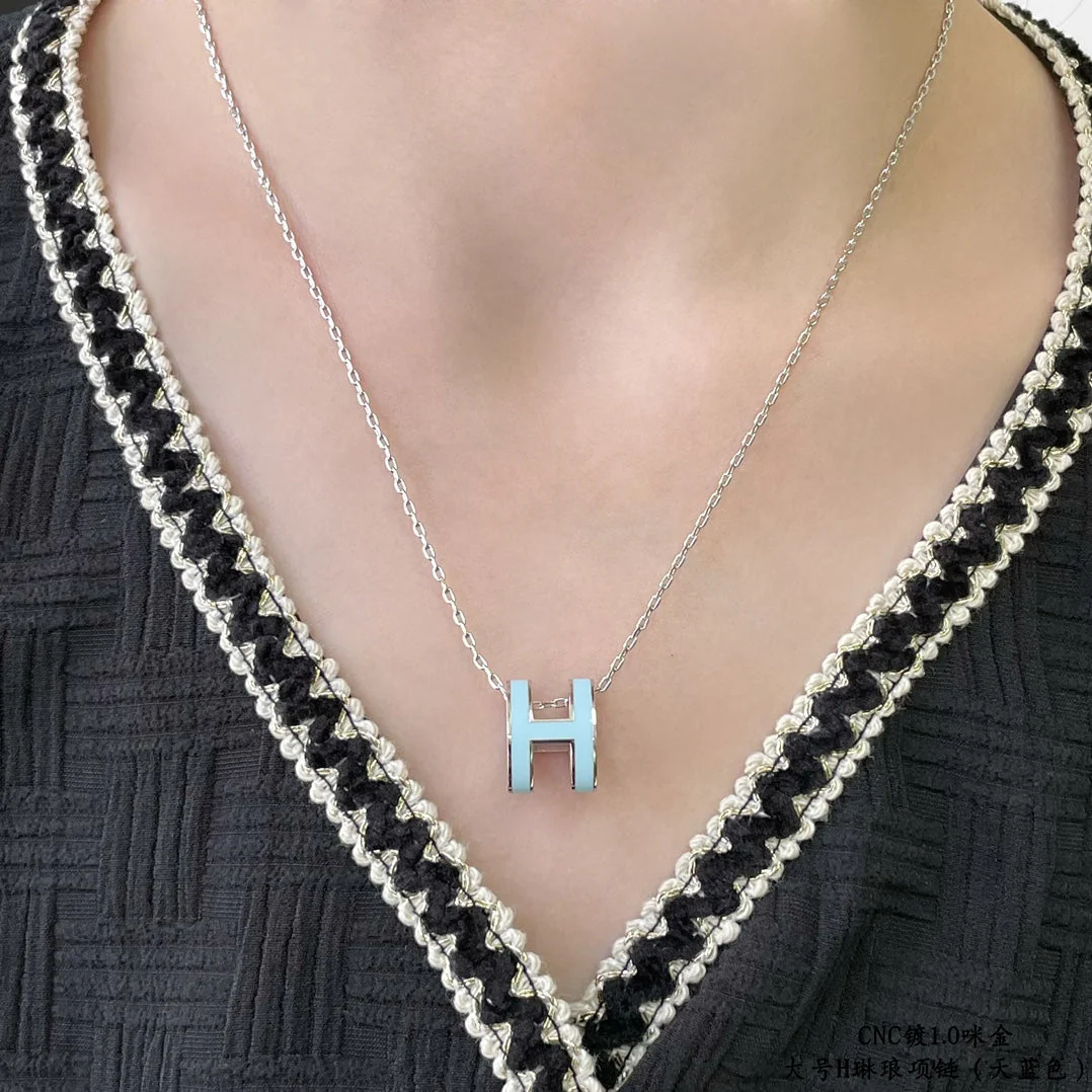 [Hermes]POP H SKY BLUE NECKLACE