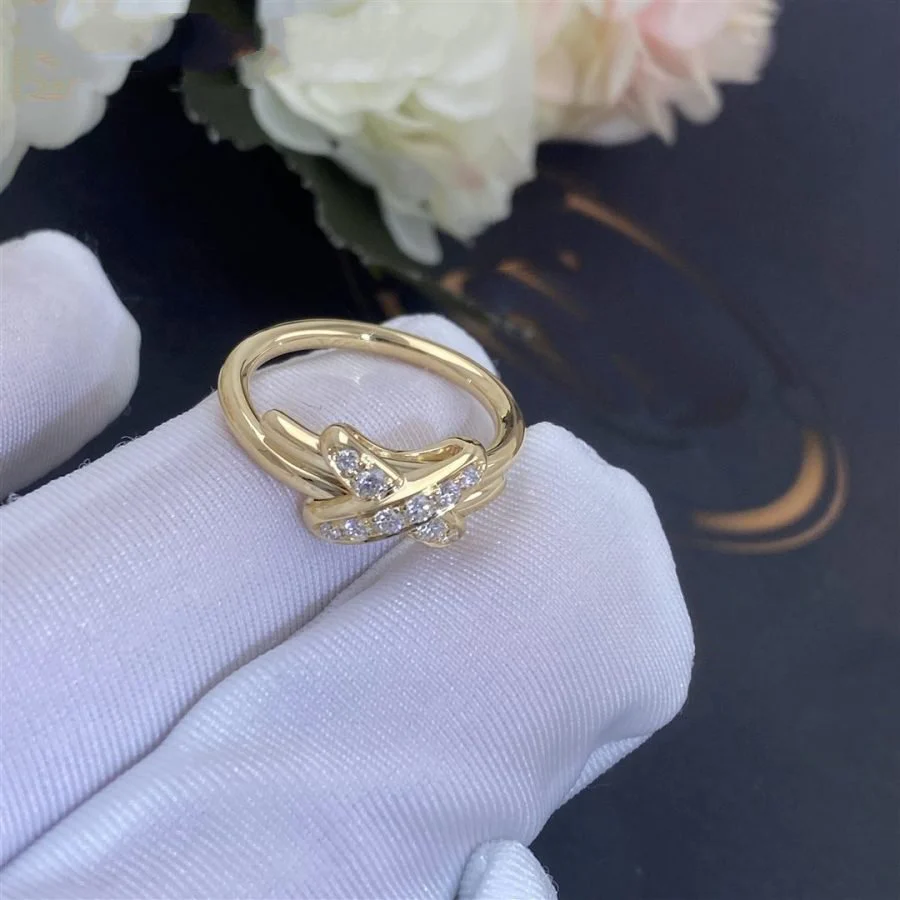 [Chaumet]JEUX DE GOLD DIAMOND RING