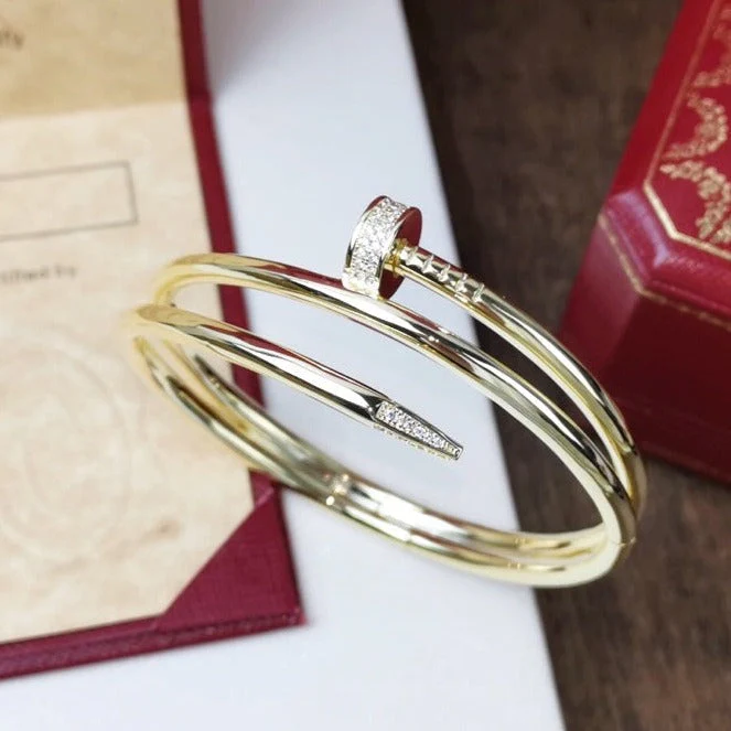 [Cartier]JUSTE BRACELET 3.5MM DOUBLE ROW DIAMOND