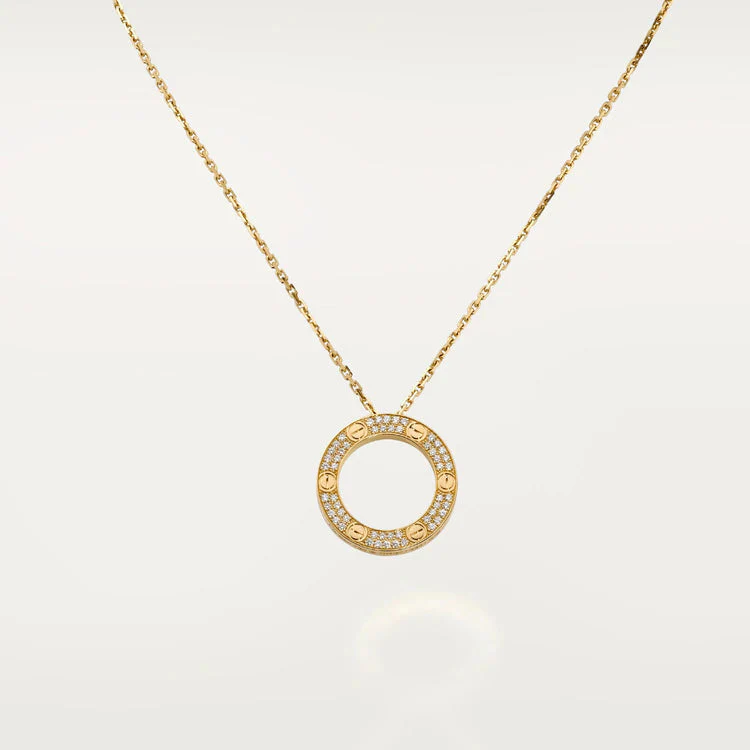 [Cartier]LOVE NECKLACE ADJUSTABLE ROSE GOLD