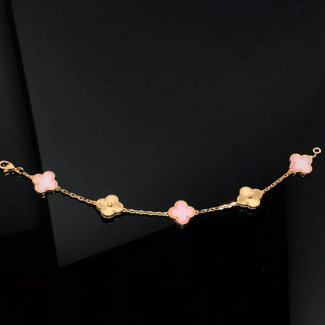 [Van Cleef & Arpels] BRACELET 5 MOTIF PINK AND PINK GOLD
