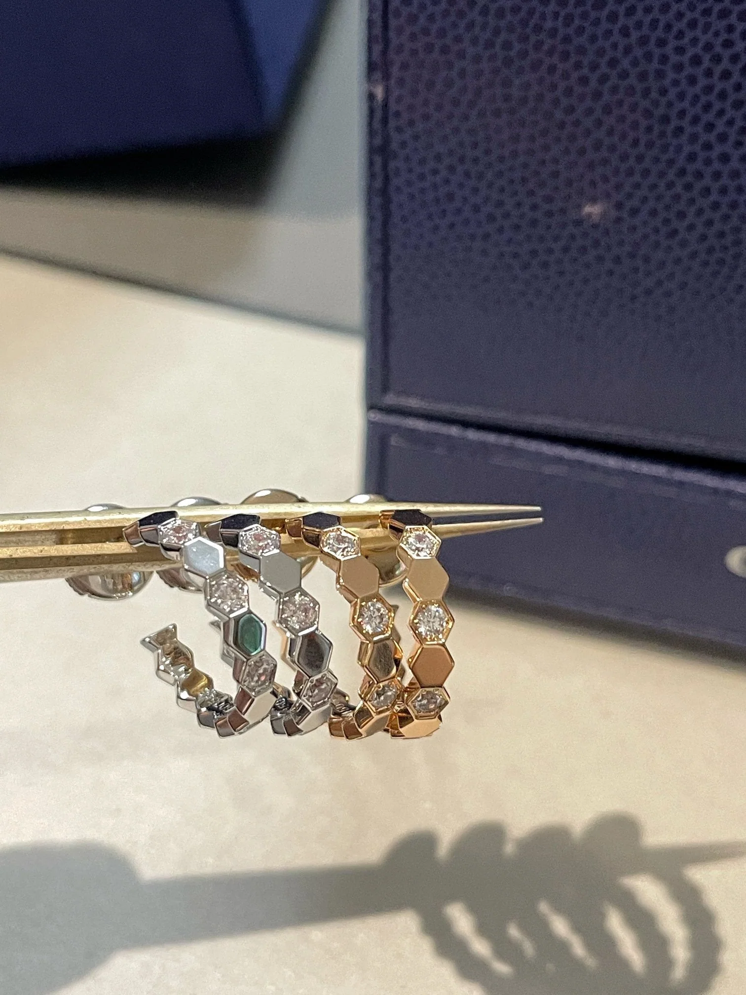 [Chaumet]Hollow Design Four-Leaf Clover Flower Shape Ring