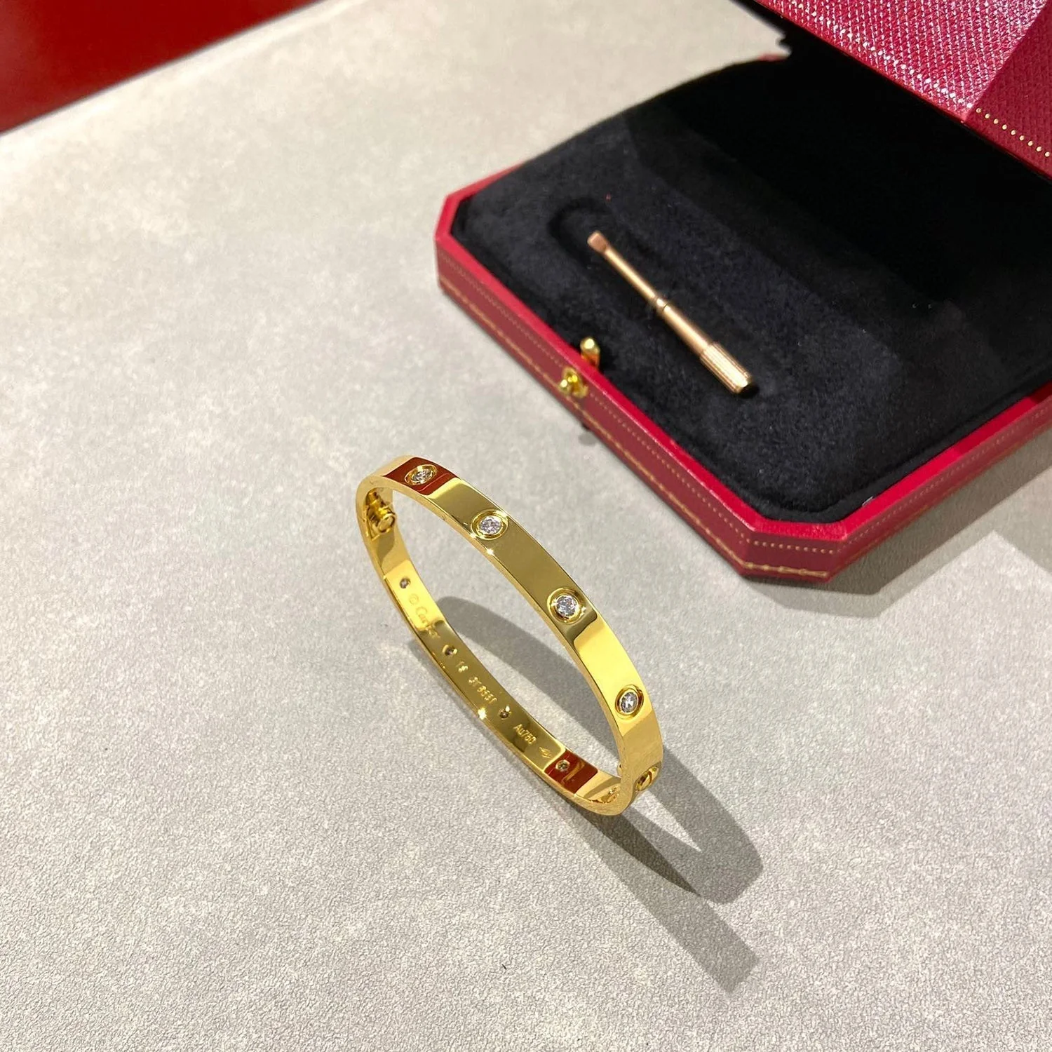 [Cartier]LOVE BRACELET 6.1MM 10 DIAMONDS