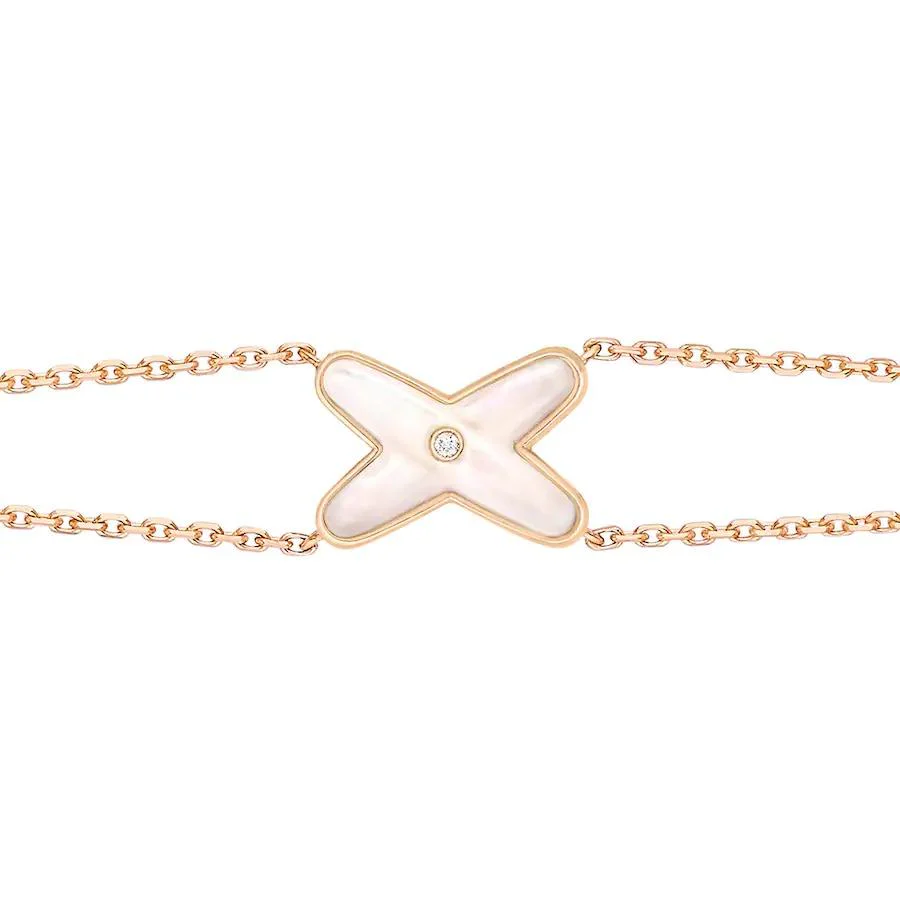 [Chaumet]JEUX BRACELET WHITE MOP PINK GOLD 1 DIAMOND