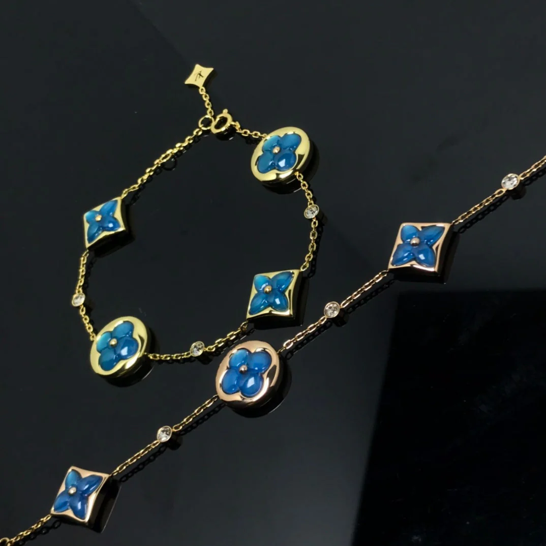 [Louis vuitton]STAR AND SUN 4 MOTIF BLUE BRACELET