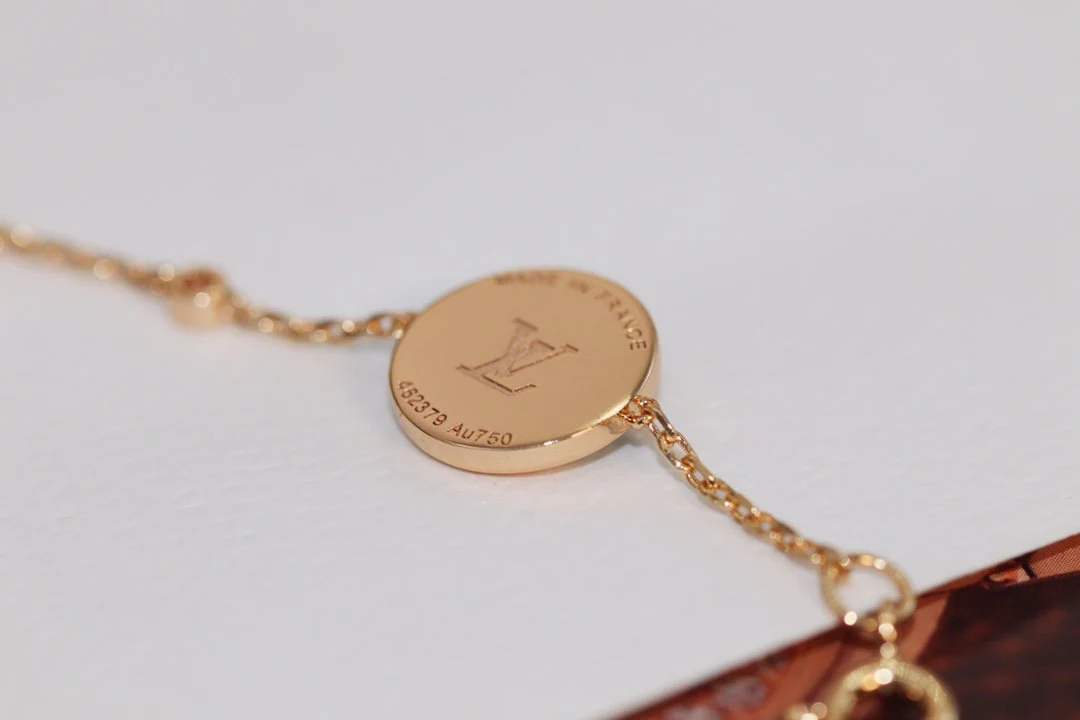 [Louis vuitton]STAR AND SUN 4 MOTIF PINK GOLD MALACHITE BRACELET