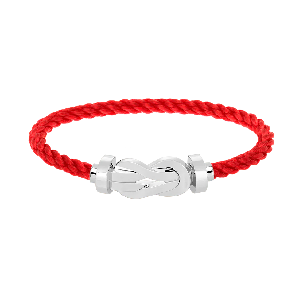 [Fred]CHANCE LARGE 8 FIGURE BUCKLE NO DIAMOND BRACELET SILVER