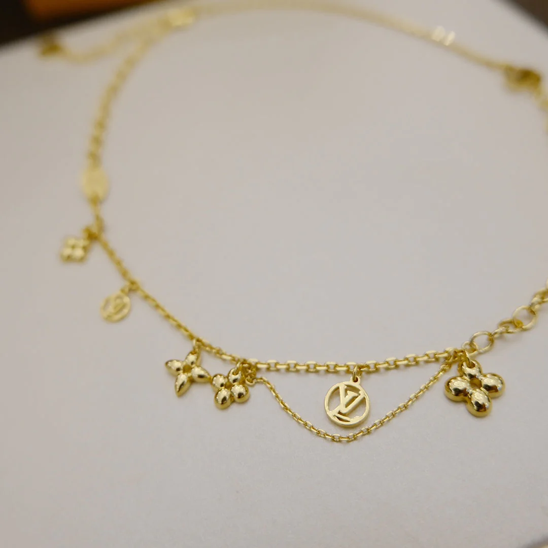 [Louis vuitton]BLOOMING SUPPLE NECKLACE BRASS