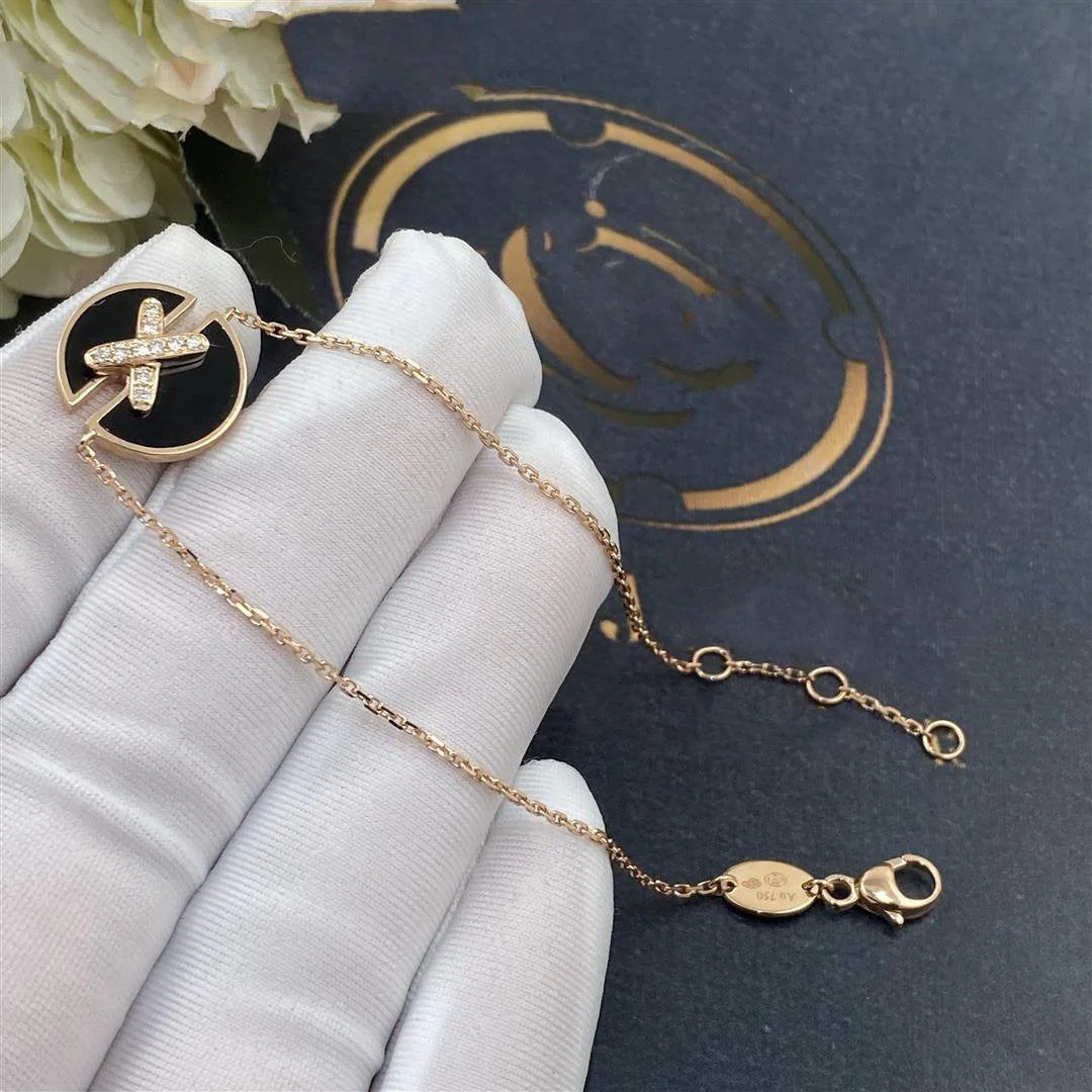 [Chaumet]JEUX DE BRACELET ONYX PINK GOLD DIAMOND