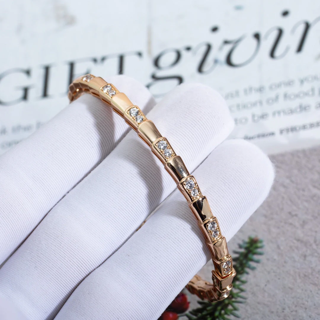 [Bulgari]SERPENTI BRACELET PINK GOLD DIAMOND