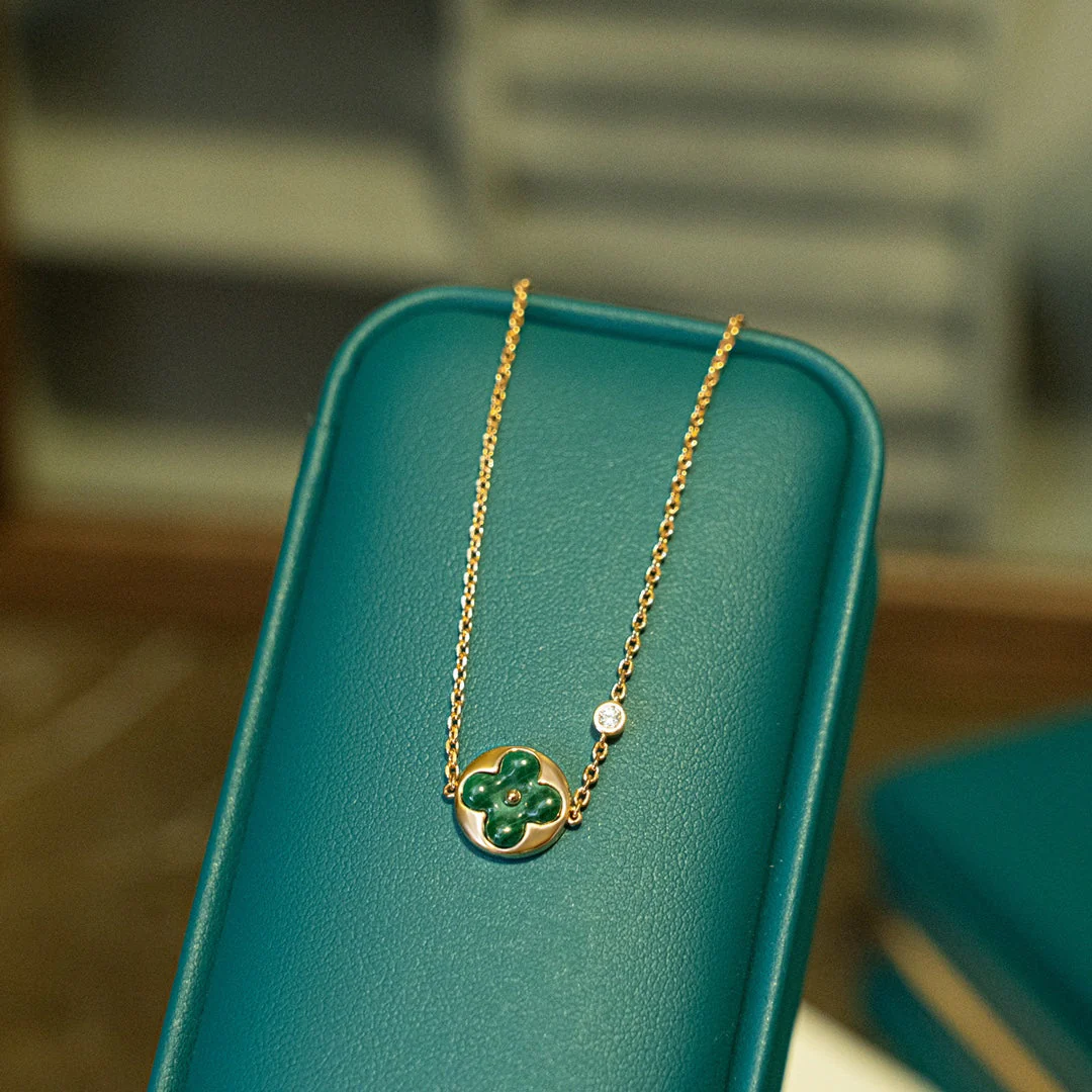 [Louis vuitton]SUN MALACHITE 1 DIAMOND PINK GOLD BRACELET