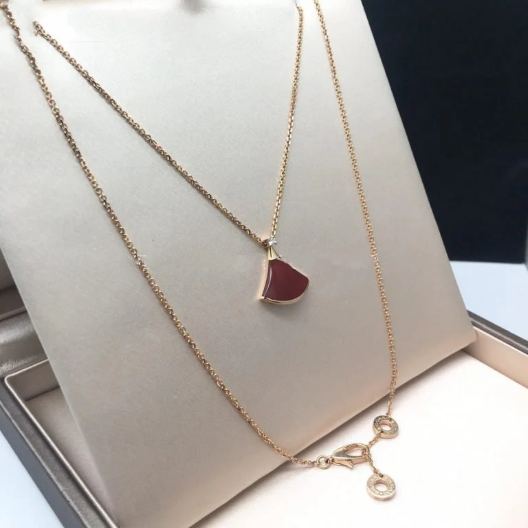 [Bulgari]DREAM NECKLACE CARNELIAN 1 DIAMOND