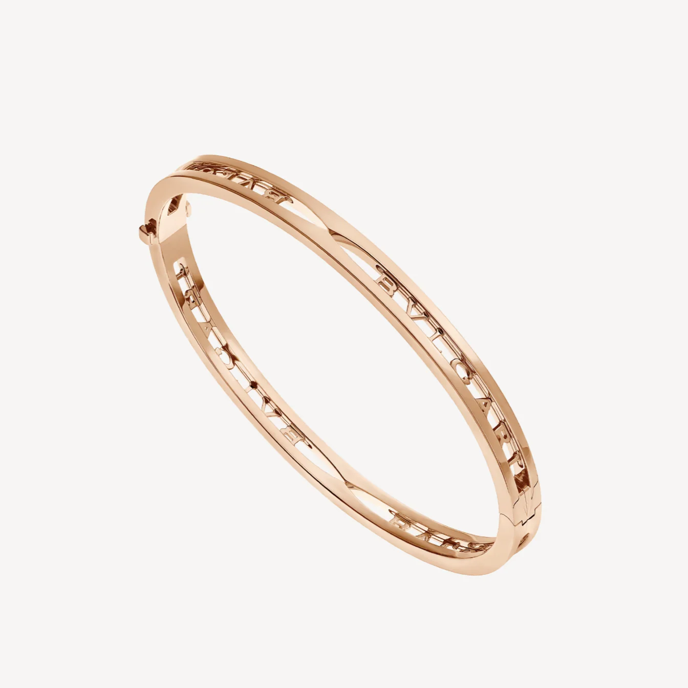 [Bulgari]ZERO 1 SPIRAL LOGO PINK GOLD BRACELET