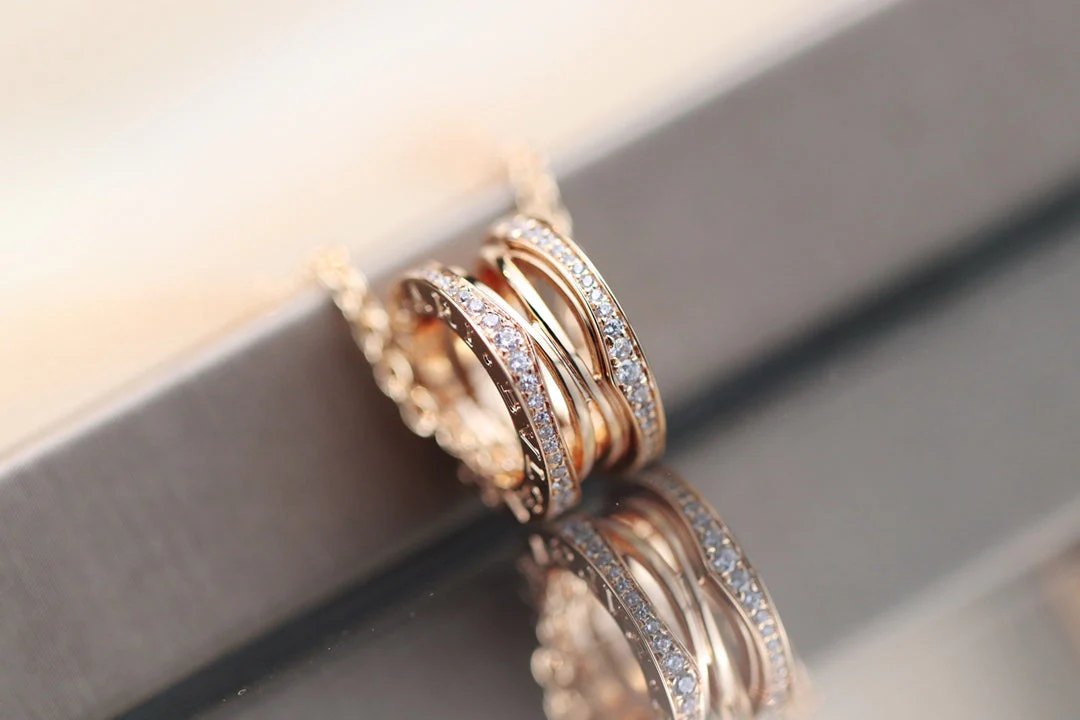 [Bulgari]ZERO 1 PINK GOLD NECKLACE