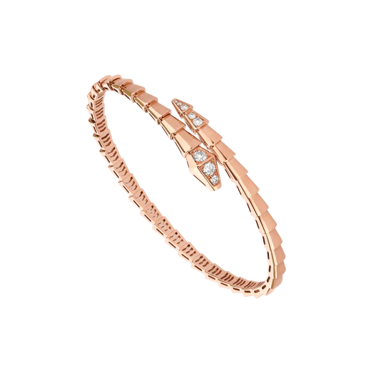[Bulgari]SERPENTI BRACELET DIAMONDS PINK GOLD