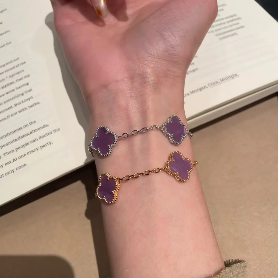 [Van Cleef & Arpels]  5 MOTIFS  PURPLE VIOLET BRACELET