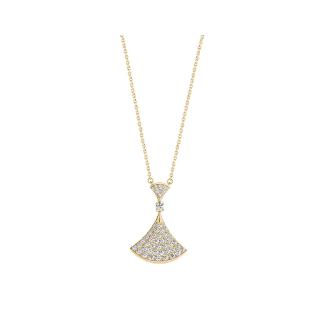 [Bulgari]DREAM NECKLACE GOLD FULL DIAMOND