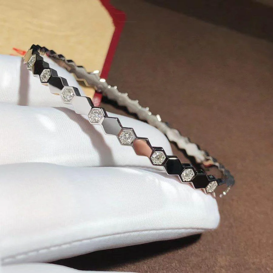 [Chaumet]BEE LOVE SILVER DIAMOND BRACELET