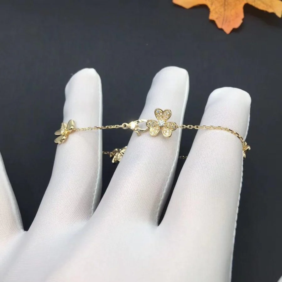 [Van Cleef & Arpels]FRIVOLE GOLD 5 FLOWERS BRACELET