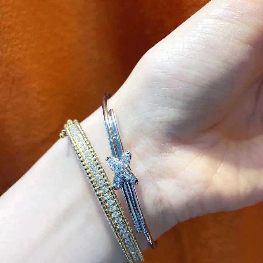 [Chaumet]JEUX DE BRACELET SILVER DIAMONDS