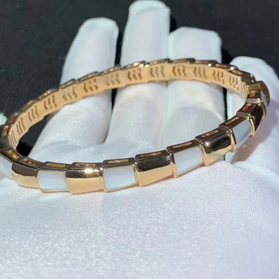 [Bulgari]SERPENTI BRACELET PINK GOLD MOP