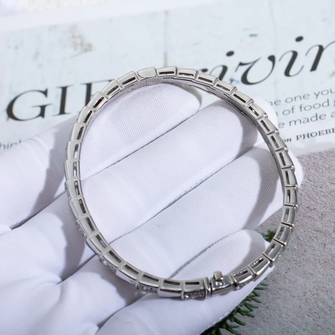 [Bulgari]SERPENTI BRACELET SILVER DIAMOND