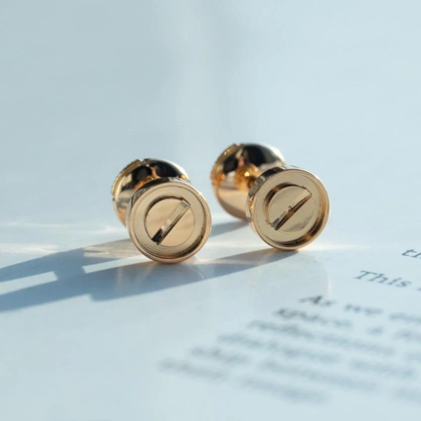 [Cartier]LOVE EARRINGS PINK GOLD 10MM
