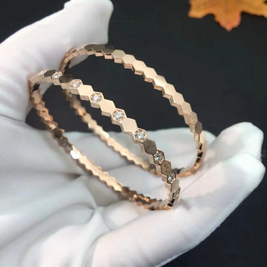 [Chaumet]BEE LOVE PINK GOLD DIAMOND BRACELET