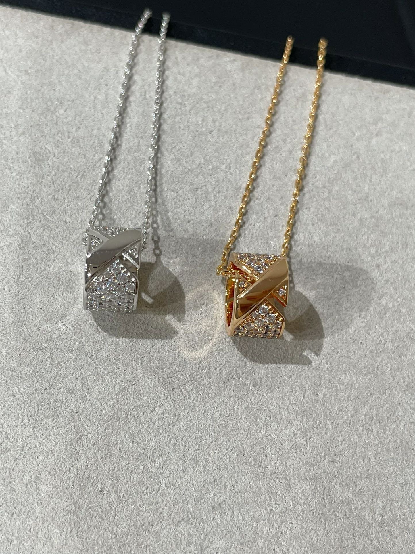 [Chaumet]LIENS EVIDENCE DIAMOND PAVED NECKLACE