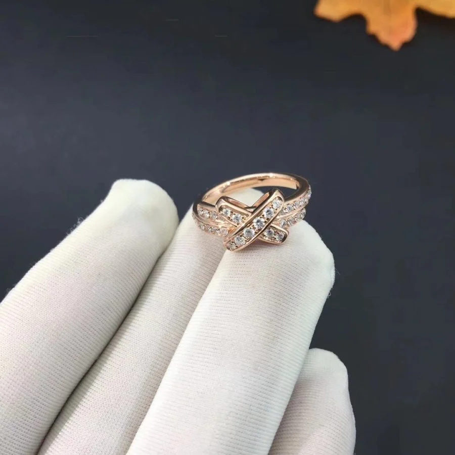 [Chaumet]JEUX DE RING PINK GOLD DIAMOND