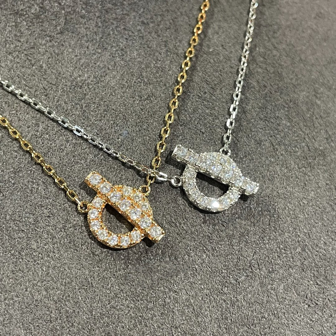 [Hermes]ECHAPEE NECKLACE DIAMOND