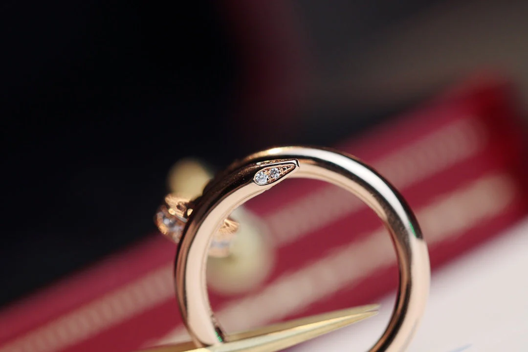 [Cartier]JUSTE RING 2.65MM PINK GOLD DIAMOND