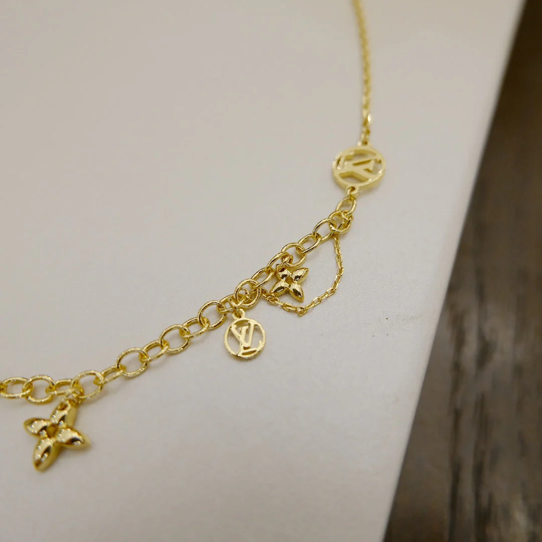 [Louis vuitton]BLOOMING SUPPLE NECKLACE BRASS