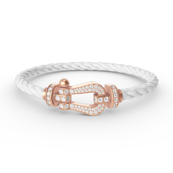 [Fred]FORCE LARGE HORSESHOE FULL DIAMOND BRACELET ROSE GOLD