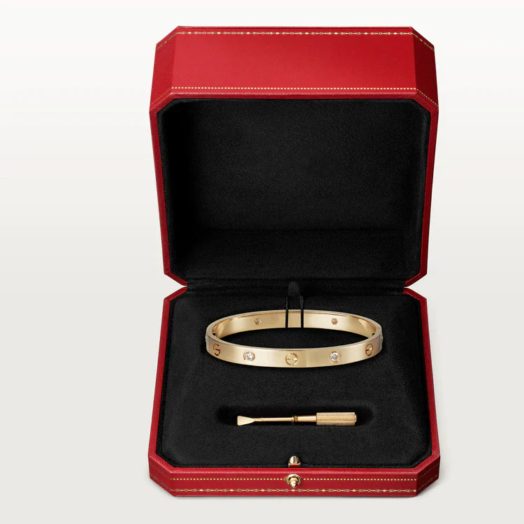 [Cartier]LOVE BRACELET 6.1MM 4 DIAMONDS
