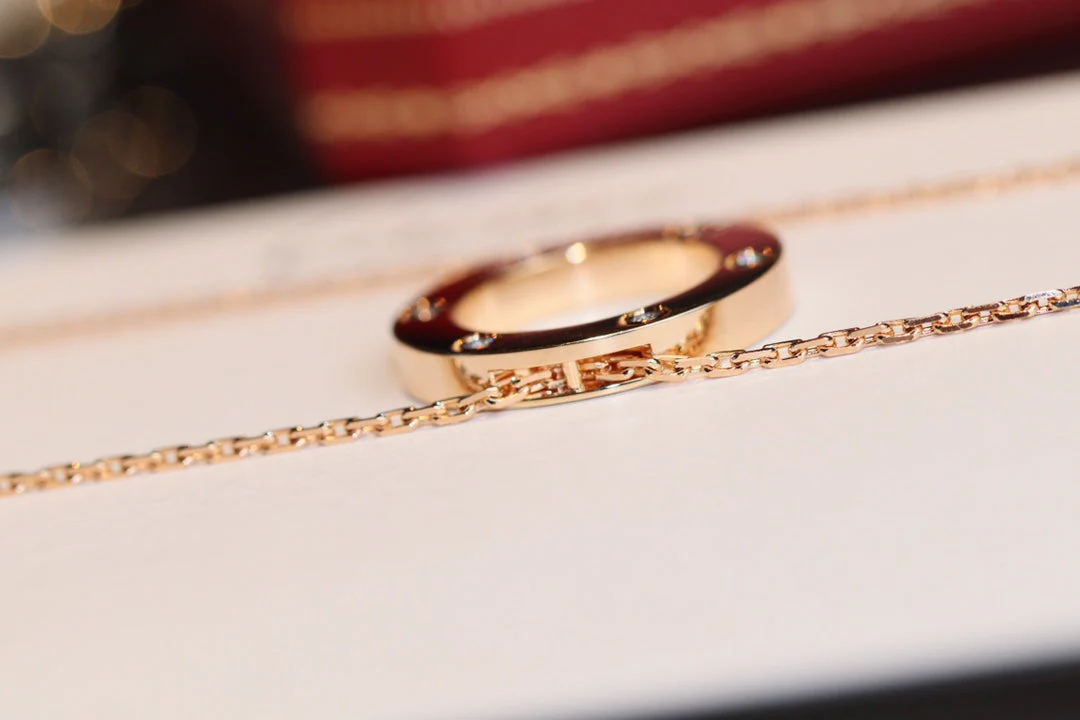 [Cartier]LOVE NECKLACE 16MM 6 DIAMONDS PINK GOLD