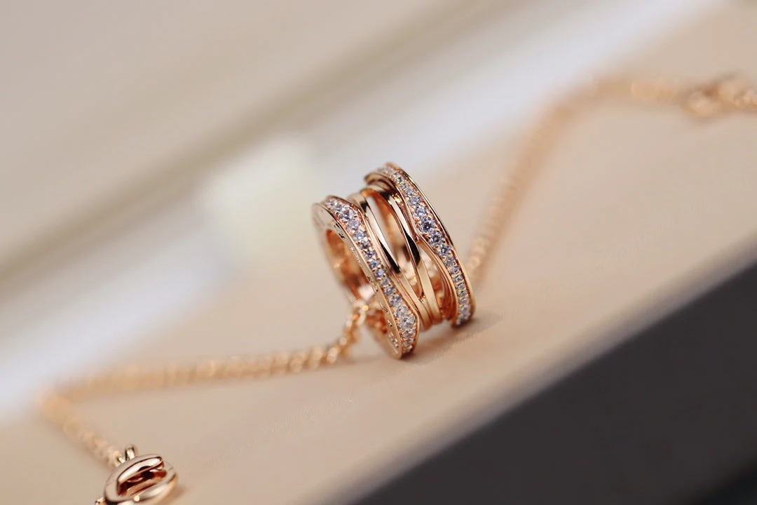[Bulgari]ZERO 1 PINK GOLD NECKLACE