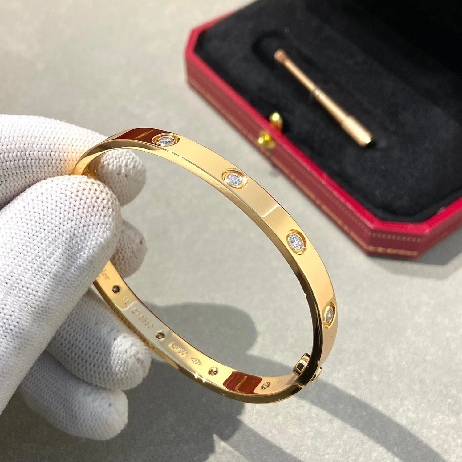 [Cartier]LOVE BRACELET 6.1MM 10 DIAMONDS