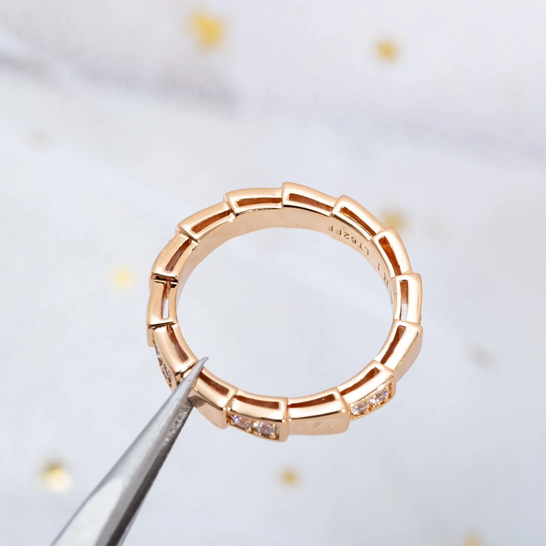 [Bulgari]SERPENTI RING PINK GOLD  3MM