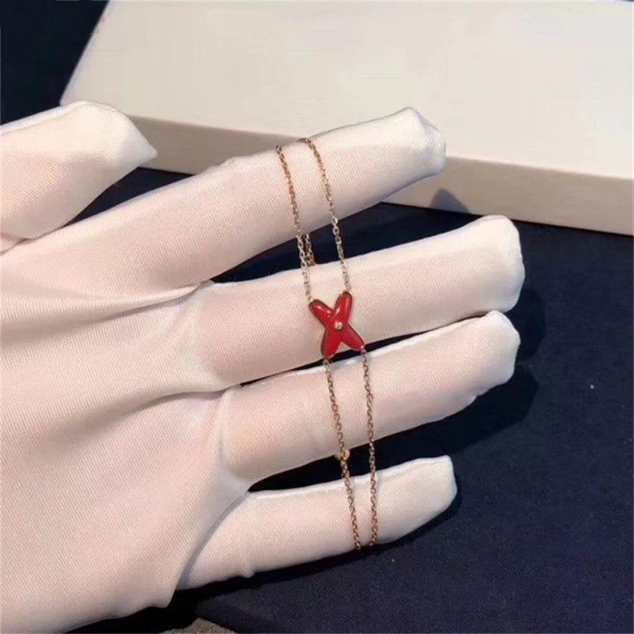 [Chaumet]JEUX BRACELET CARNELIAN PINK GOLD 1 DIAMOND