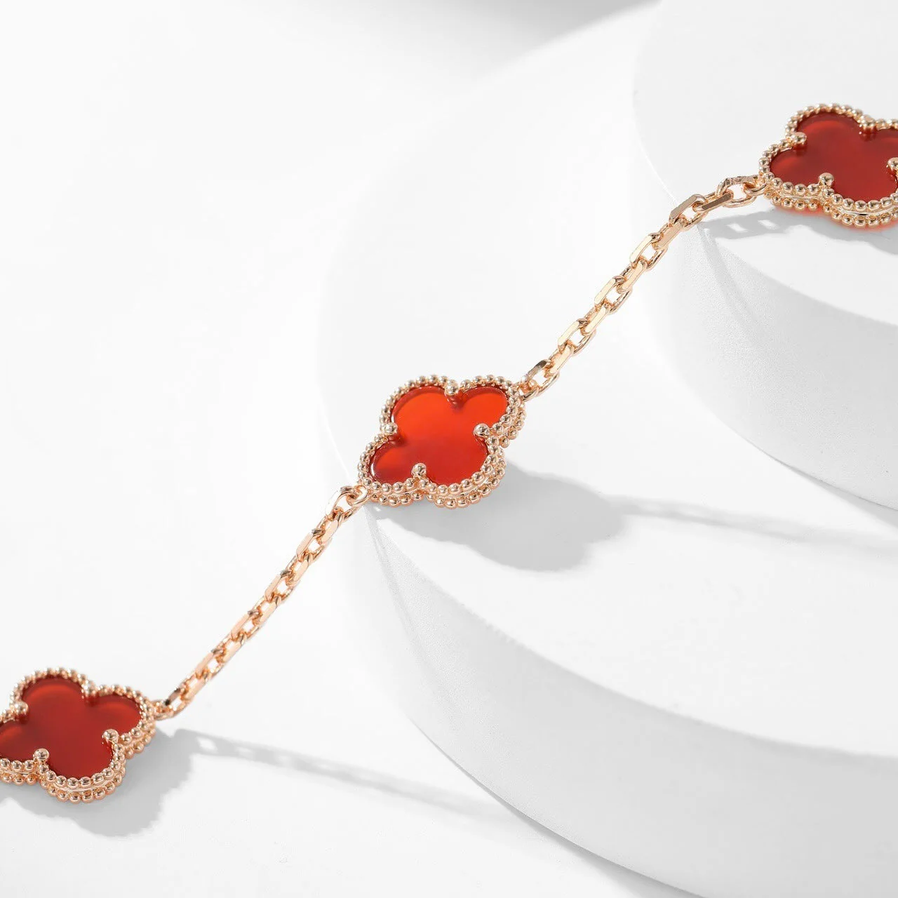 [Van Cleef & Arpels] 10 MOTIFS CARNELIAN NECKLACE