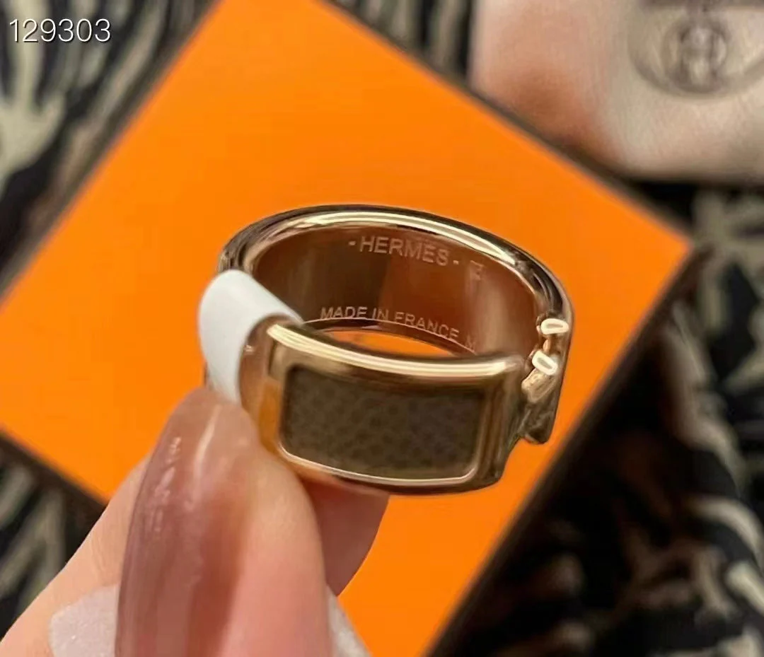 [Hermes]OLYMPE PINK GOLD RING